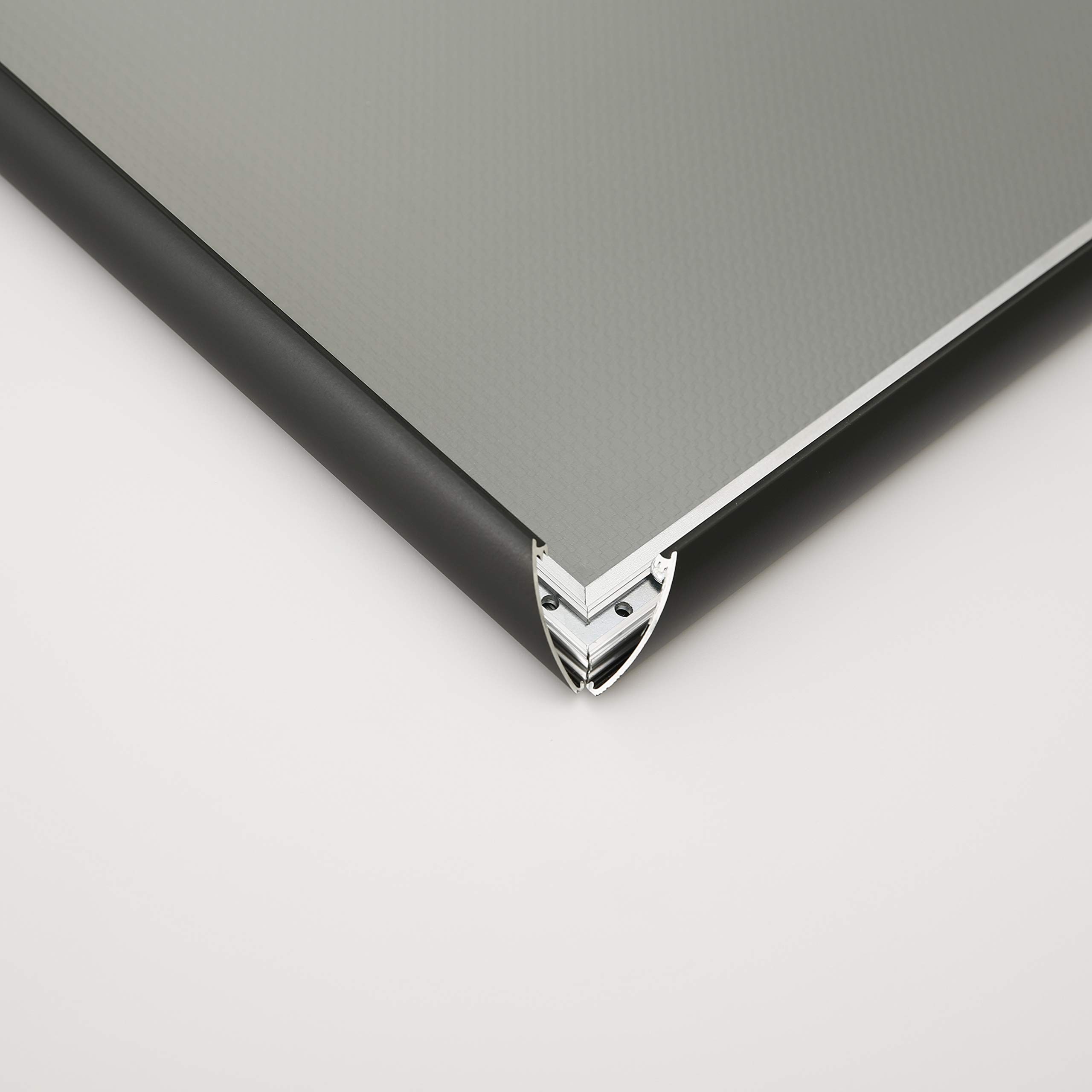 Aluminiowa Ramka Zatrzaskowa czarna DIN A1 25 mm ramka na Ramka zatrzaskowa wymienna; narożniki na skośne