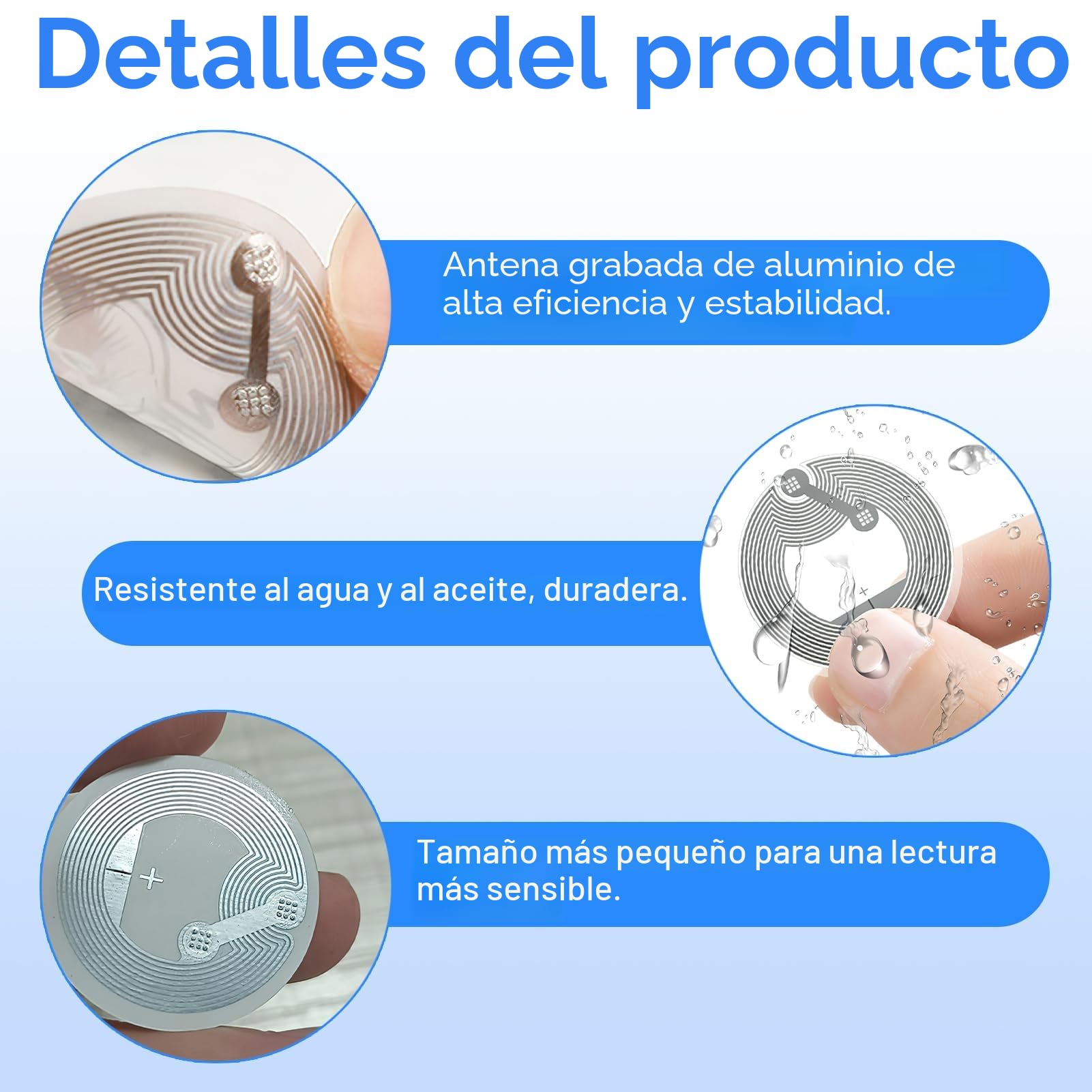 Pegatinas NFC Ntag213 regrabables 144 bytes para iPhone iOS Android
