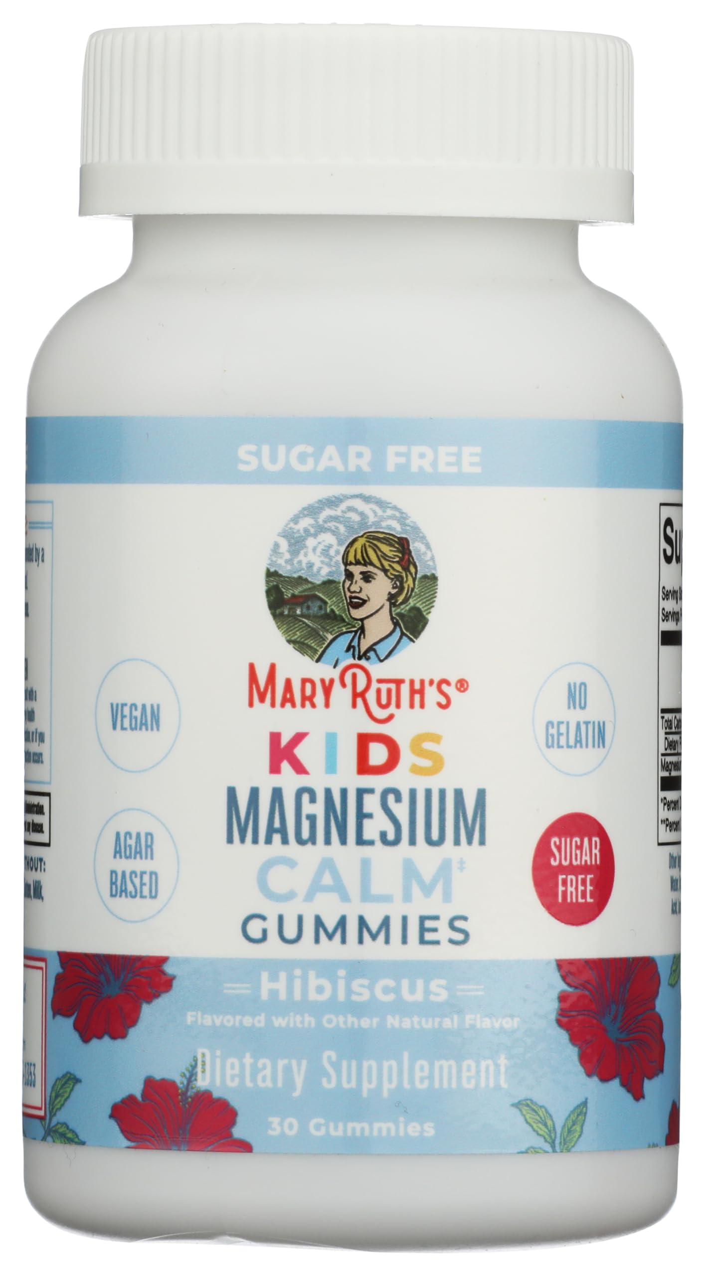 Kids Magnesium Calm Gummies, Hibiscus, 30 ct