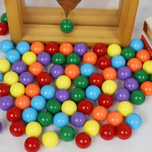 Miniatura 6 de Qryovsa 30 canicas de repuesto de 0.551 in, 5 de cada uno de los 6 colores para agravar Wahoo Dirty Marbles, juego de mesa de mármol colorido, 6