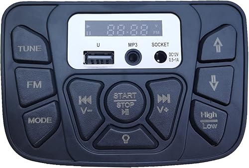 12V CSCC Niños Vehículo Eléctrico Multifunción Bluetooth Conexión Música Poder Música Control Placa Base Entretenimiento Operación Accesorios para