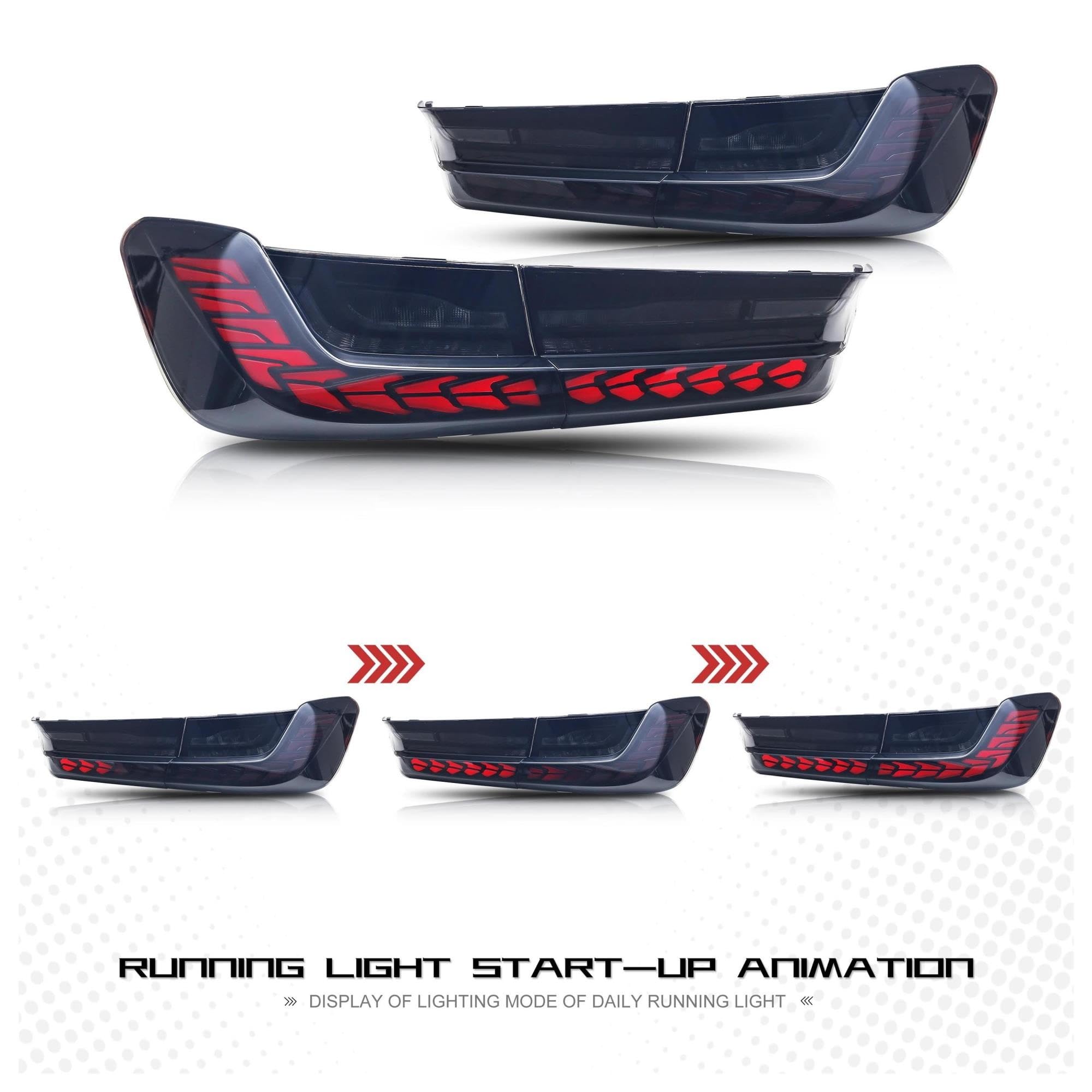 Faro Trasero Para BMW Serie 3 G20 G80 M3 Saloon 2019-2024 Conjunto De Lámparas Traseras