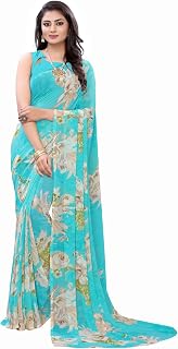 SIRIL Women's Georgette Printed Saree With Blouse Piece Price In India