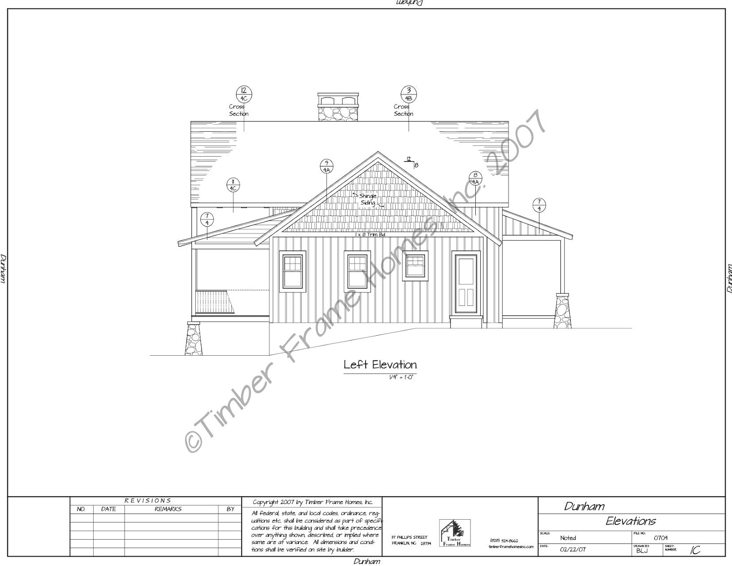 Home Plans - The Dunham Timber Frame (CAD)