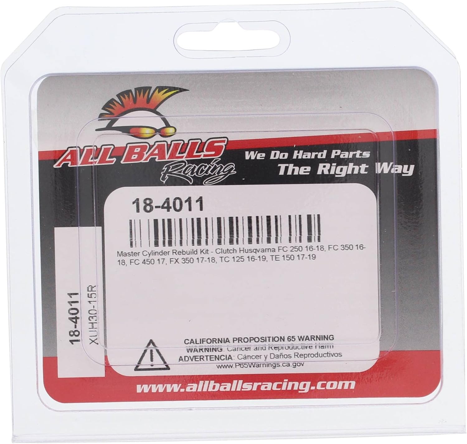 All Balls Racing 18-4011 Clutch Master Cylinder Rebuild Kit Compatible with/Replacement For Husqvarna FC 250 2016-2017, FC 350 2016-2017, FC 450 2017, FX 350 2017-2018, TC 125 2016-2017