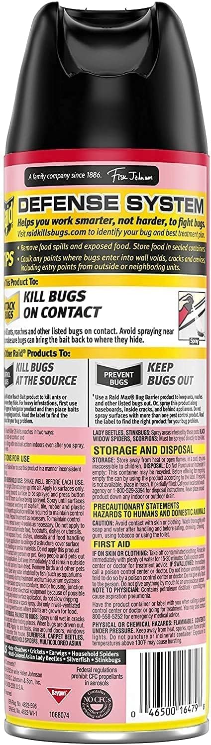 Raid Ant & Roach Killer Lemon Scent 17.5 Pound (Pack of 8)