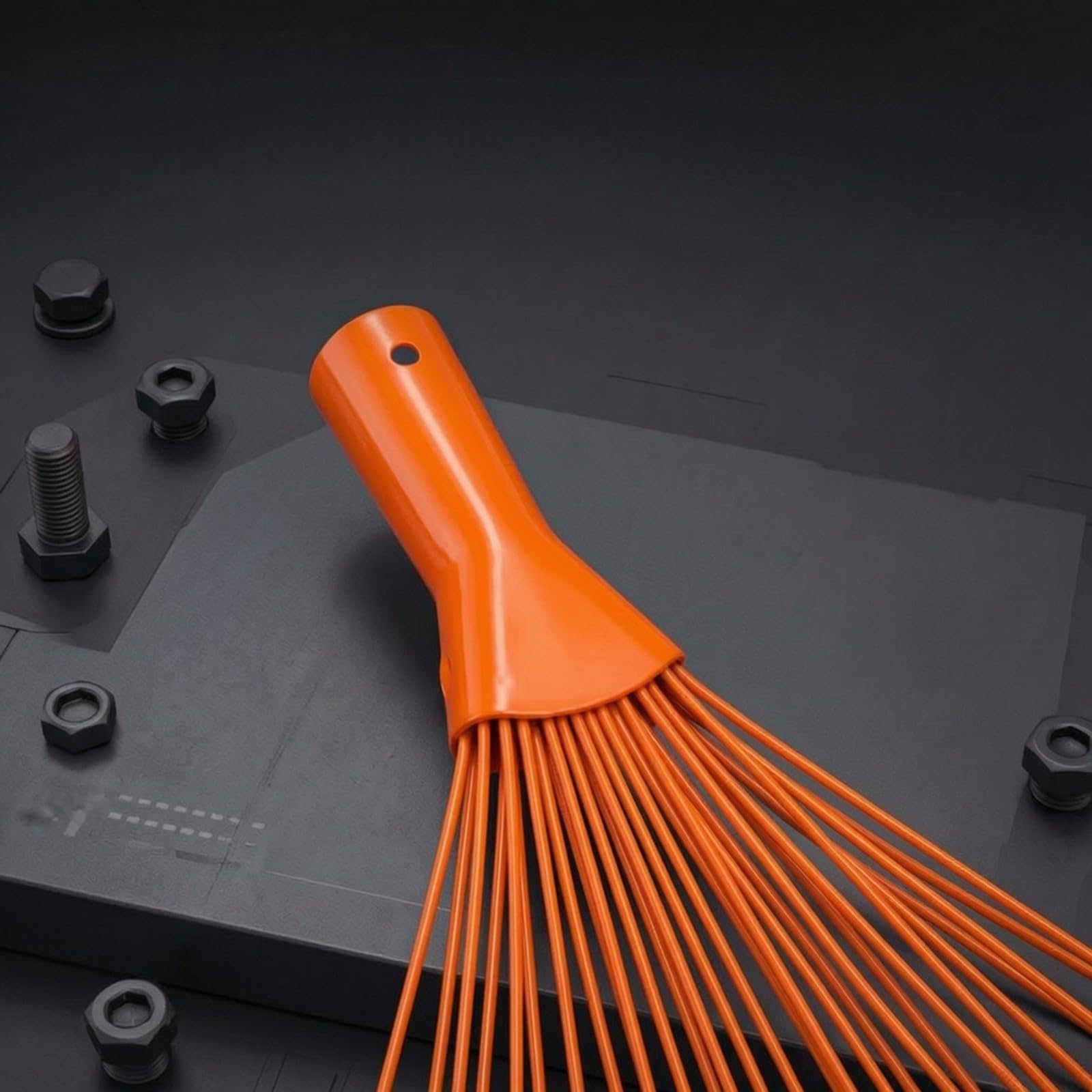 Baoblaze Rastrello a Ventaglio con 22 Denti Ergonomico Rastrello con Denti in Acciaio Al Carbonio Robusto per Pulizia Stagionalle Foglie, Prato,