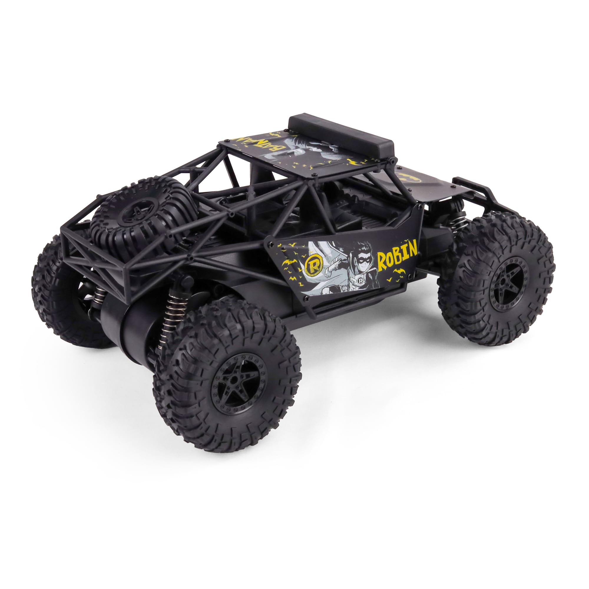 TURBO CHALLENGE - Buggy Iron Batman - Licencia Oficial DC Batman - Elite - 099347C - Coche Control Remoto - Negro - 1/16 - Pilas Incluidas - Metal - Juguete Niño - Regalo - A partir de 8 años