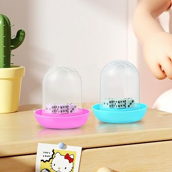 12 Pack Mini Dice Cup Set,Party Favors for Adults Kids Toddlers, Plastic Shaker Dice Game,Shaker Cup Desk Toys, Classroom Rewards, Carnival Prizes, Goodie Bag Stuffers, Treasure Box, Pinata Fillers