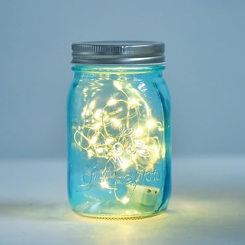 Miniatura 6 de Tarros Mason de colores de 32 onzas con tapas paquete de 6 tarros de conservas de cuarto de galón de boca ancha seguro para almacenamiento encurtido