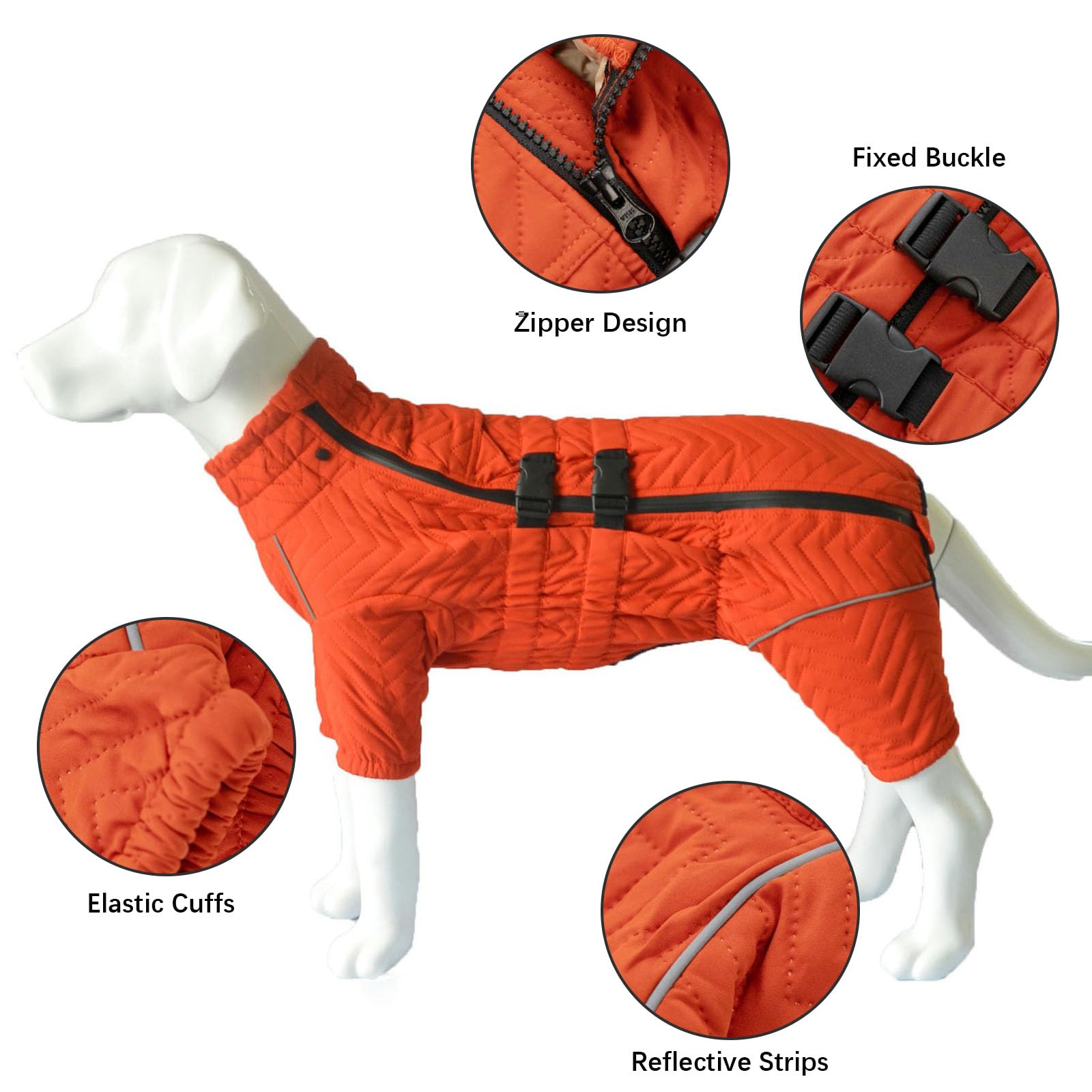 Abrigo de Nieve para Perros, Ropa de Invierno para Cachorros, Chaqueta Polar Impermeable para Perros, Traje de Nieve cálido para Perros pequeños, medianos y Grandes