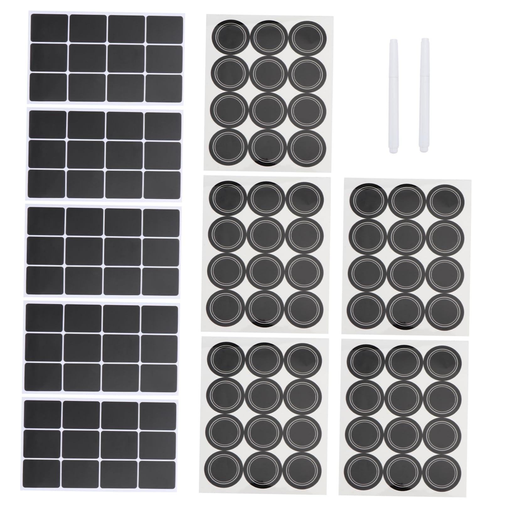 Lurrose 3sets Etichette Adesive Riutilizzabili Per Bottiglie e Contenitori Etichette Impermeabili e Lavabili Design e Cancellabile Per e