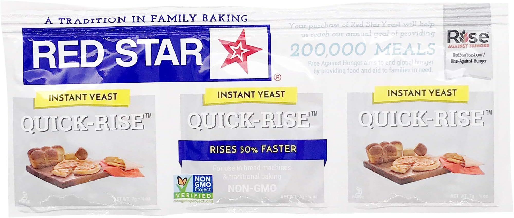 Instant Quick Rise Dry Yeast, 3 ct