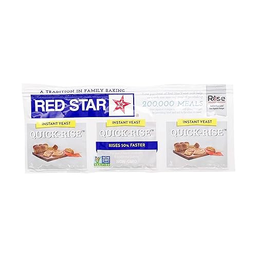 Red Star Levadura de secado rápido instantáneo 3 unidades