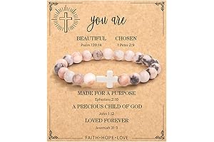 Christian Graduation Gifts for Women, Inspirational Cross Jesus Faith Bracelet