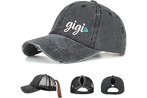 Gigi Baseball Cap: Embroidered Hat for Women