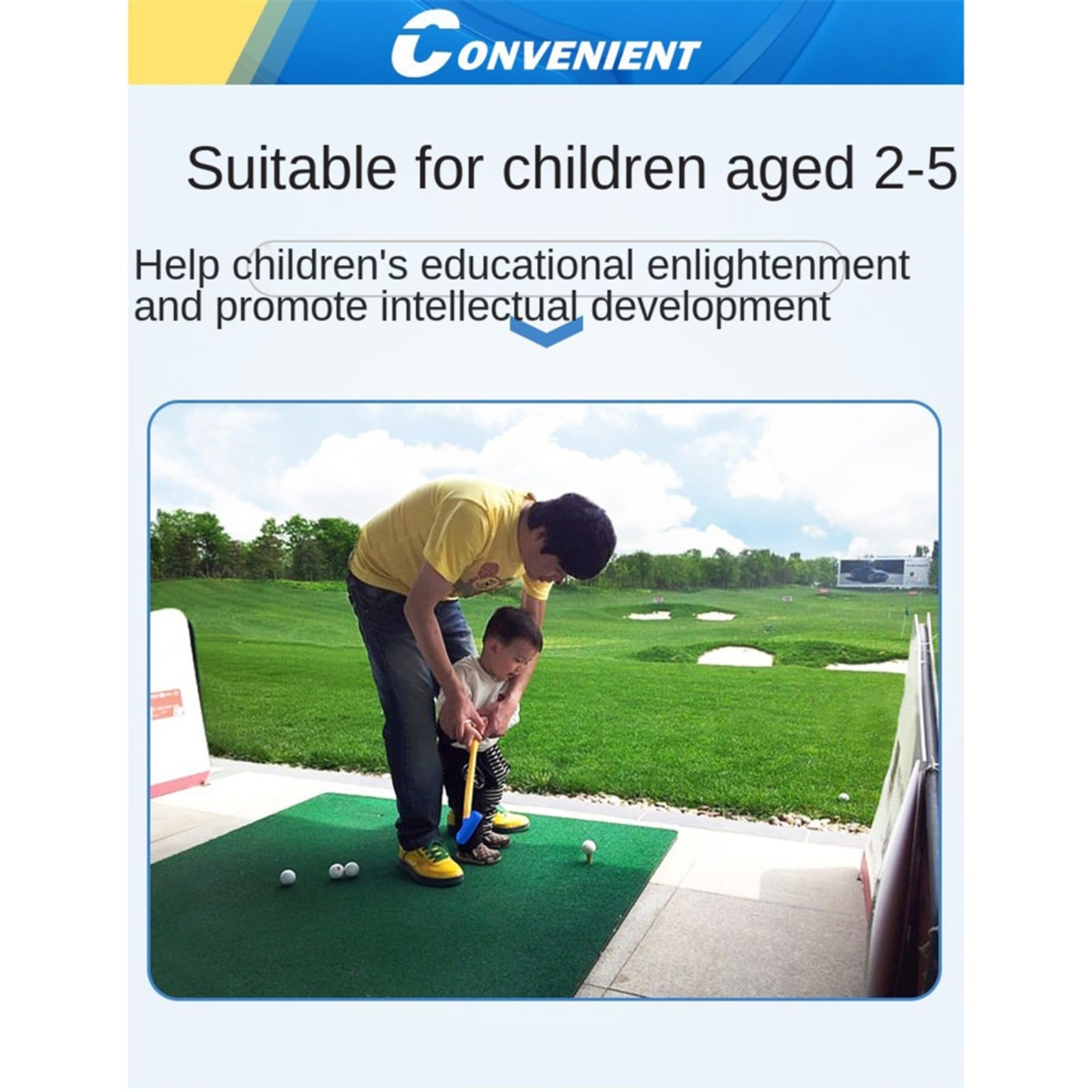Juego de palos de golf para niños y niñas, principiantes con palo de golf, palo de golf de madera y hierro, híbrido, entrenador utilitario, enseñar a estudiantes, palos de golf
