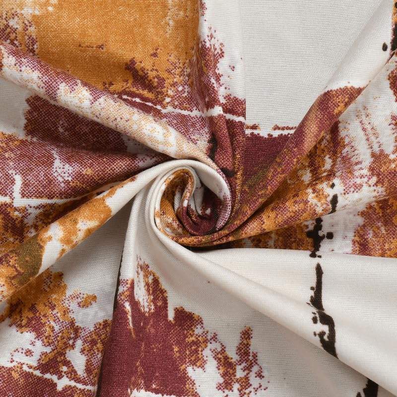 Image of NEW LEAF Cotton Fitted King Size Bedsheets with 2 Pillow Covers | Elastic Fitted | Wrinklefree | Ultrasoft |Winter Bedsheet 220 tc tc Floral | 710x72+10 Inches, Brown White