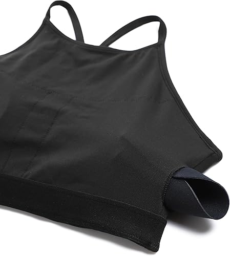 Miniatura 6 de CRZ YOGA Butterluxe - Brasier deportivo de cuello alto y espalda en Y para mujer, con espalda cruzada, tirantes delgados, para entrenamiento