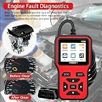 V500 OBD2 Scanner Diagnostic Tool, Professional Code Reader with Live Data Stream, DTC Lookup, I/M Readiness, O2 Sensor Test, EVAP System Test, Vehicle Info Display