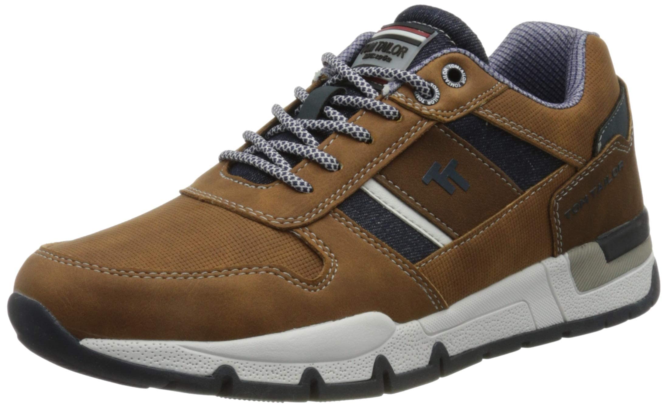 TOM TAILOR Men's 1183403 Sneaker, Cognac, 11.5 UK