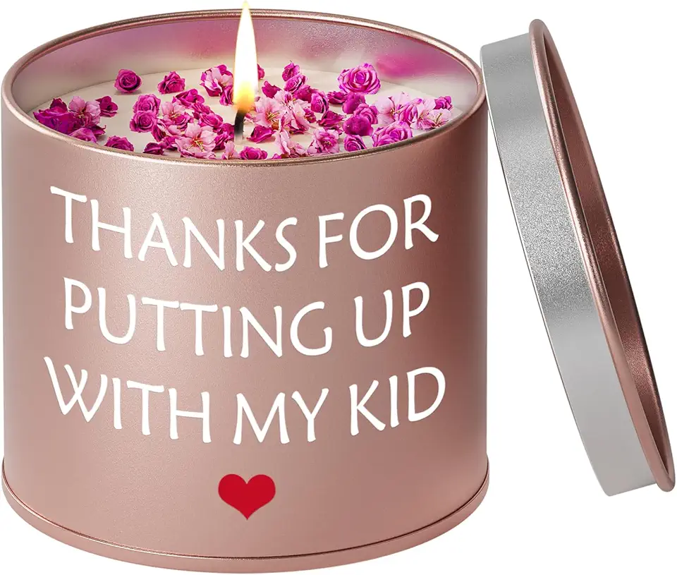 Scented candles for teacher gifts
