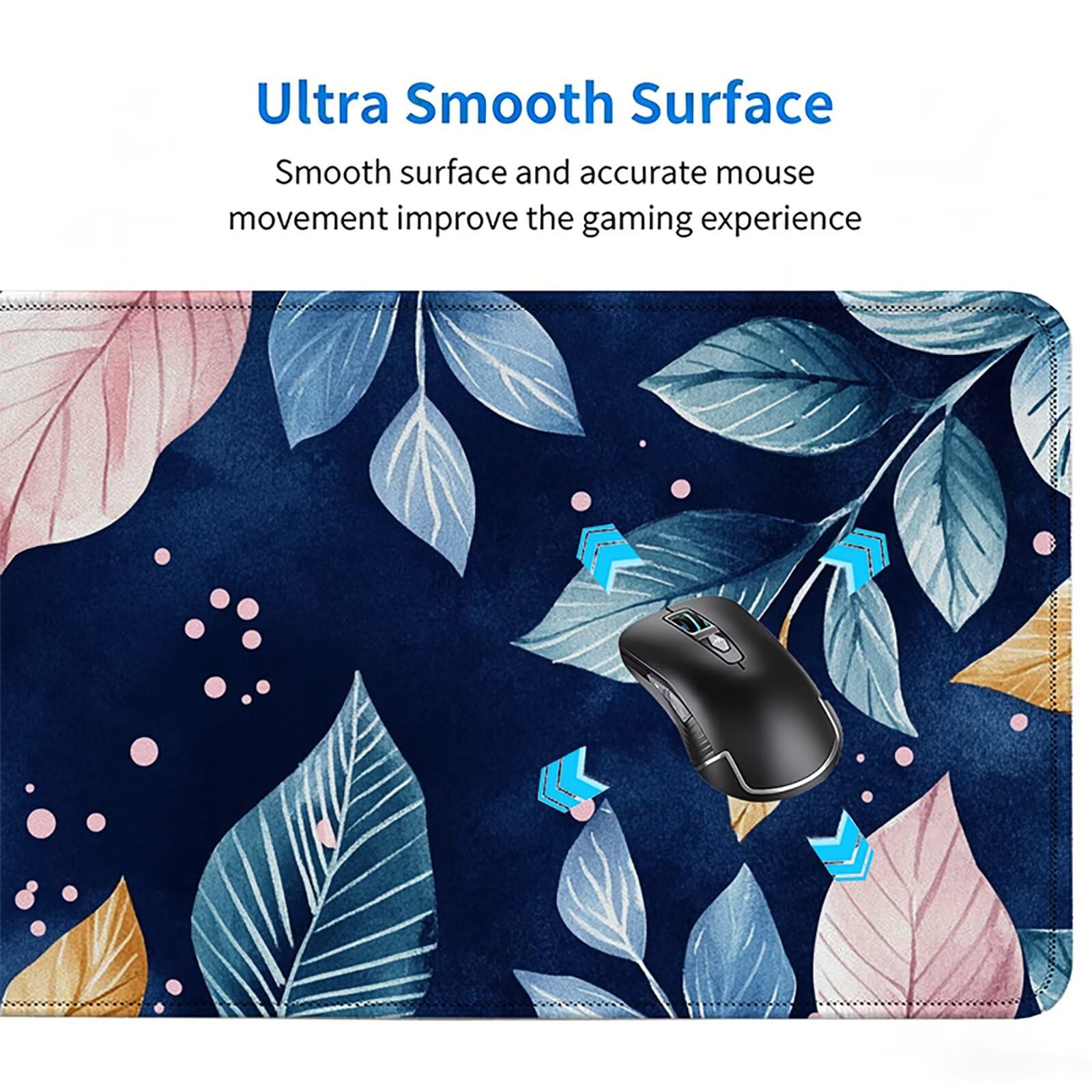 Tappetino Mouse Gaming, 900x450mm Tappetino Mouse XXL blu 0c0-554