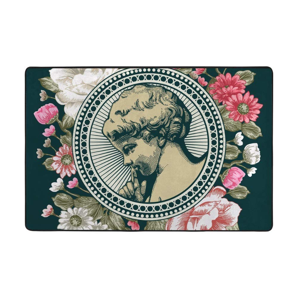 Tapis de jardin ange chérubin vintage Ruchen, un souffle de poésie rétro dans votre écrin vert