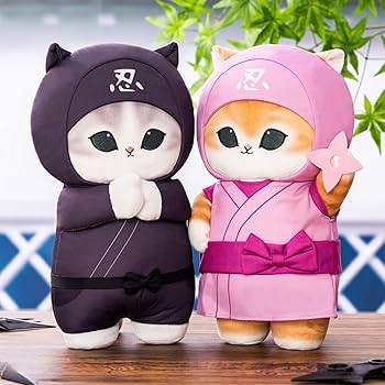 Amazon.co.jp: mofusand 忍者にゃん BIGぬいぐるみ モフサンド ぢゅの