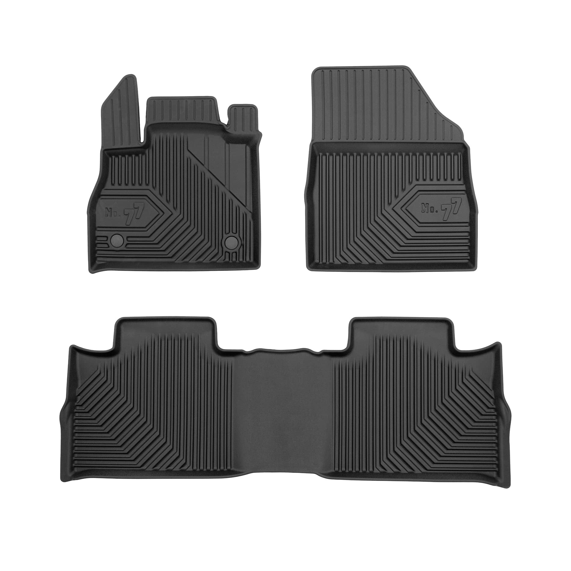 FROGUM No. 77 Alfombrillas para Coche Alfombras para Renault Espace V 2014-2022 | Borde Alto | para Todo el año | Tamaño
