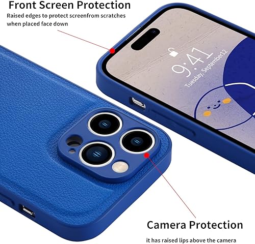 Miniatura 4 de MAYCARI Funda de cuero compatible con iPhone 11 para mujer, funda de lujo sólida para niñas, diseño clásico a prueba de golpes, funda protectora