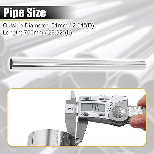 Miniatura 106 de X AUTOHAUX Straight 4" OD 35" Length DIY Custom Mandrel Exhaust Pipe 4 Inch Tube Pipe T304 Stainless Steel Universal Fit