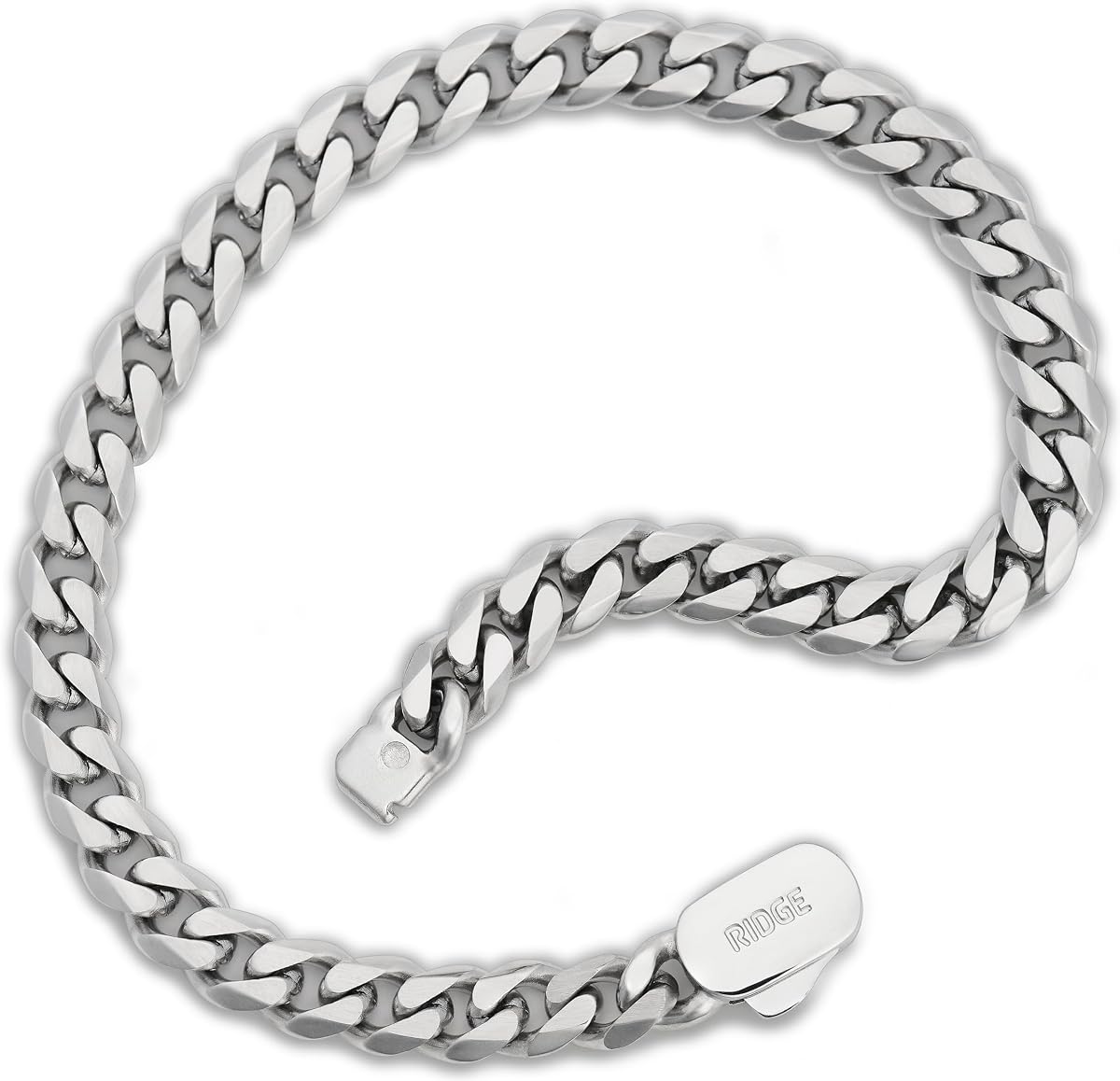 RIDGE 6mm 18K Gold Curb Bracelet for Men, Rugged and Durable Men’s Bracelet with Secure Clasp