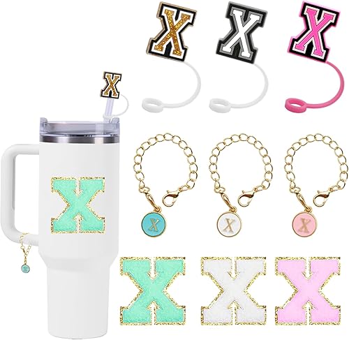 Vista 14 de 6 piezas de cubierta de pajita de silicona, popotes reutilizables, toppers para beber, cubiertas lindas, tapa de pajita de gato para topper Stanley