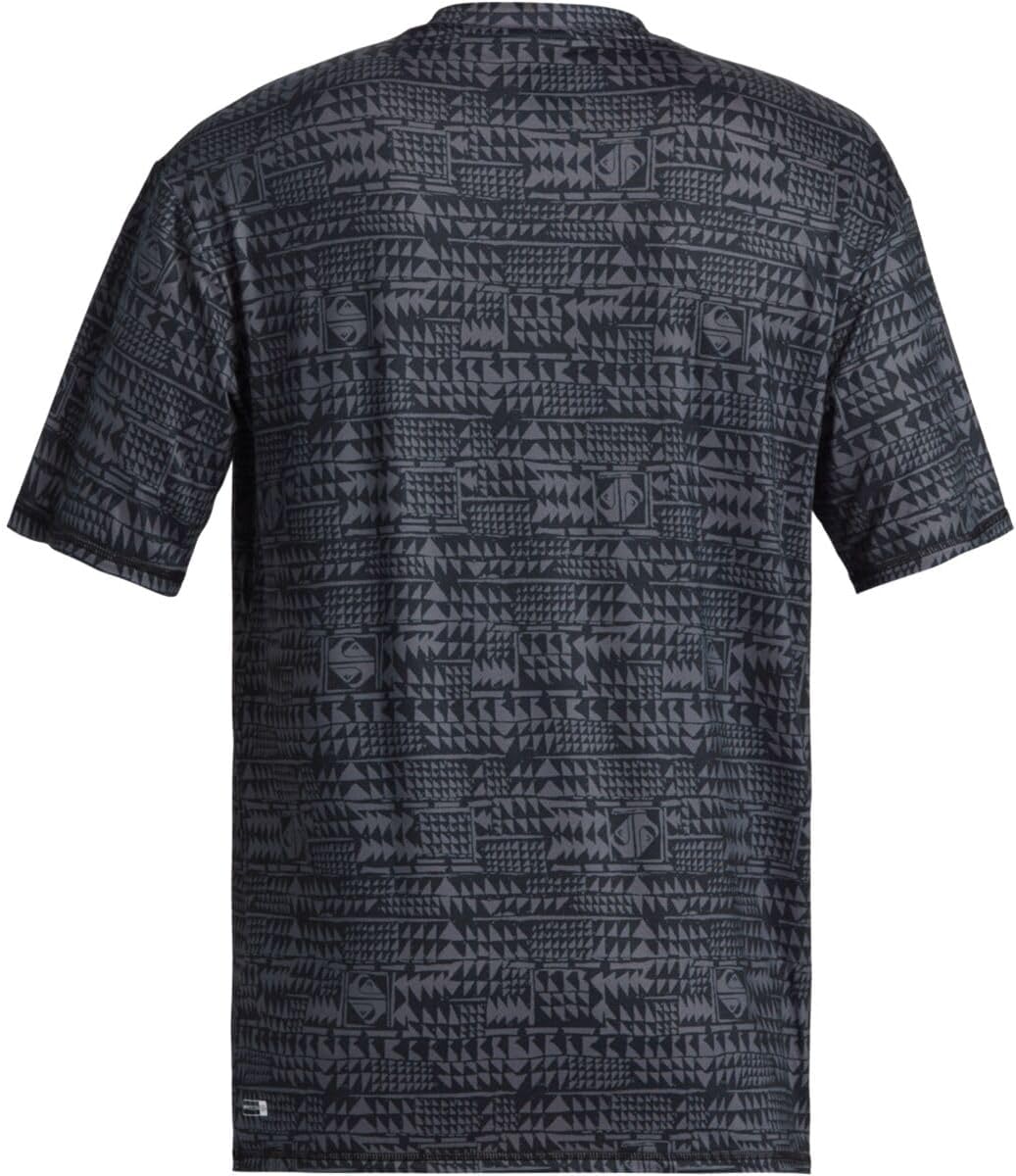 Quiksilver - Mens Hi Multiply Surf Short Sleeve T-Shirt, Color Wild Fern Black, Size: Large