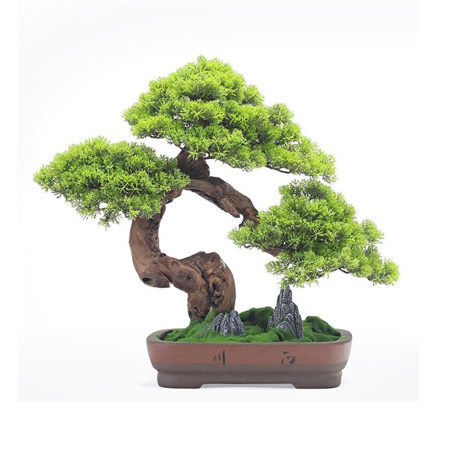 IUokLU Artificial Bonsai Tree High-end simulation greenery bonsai ornaments simulation tree entrance living room liquor cabinet side a few ornaments artificial bonsai Artificial Tree