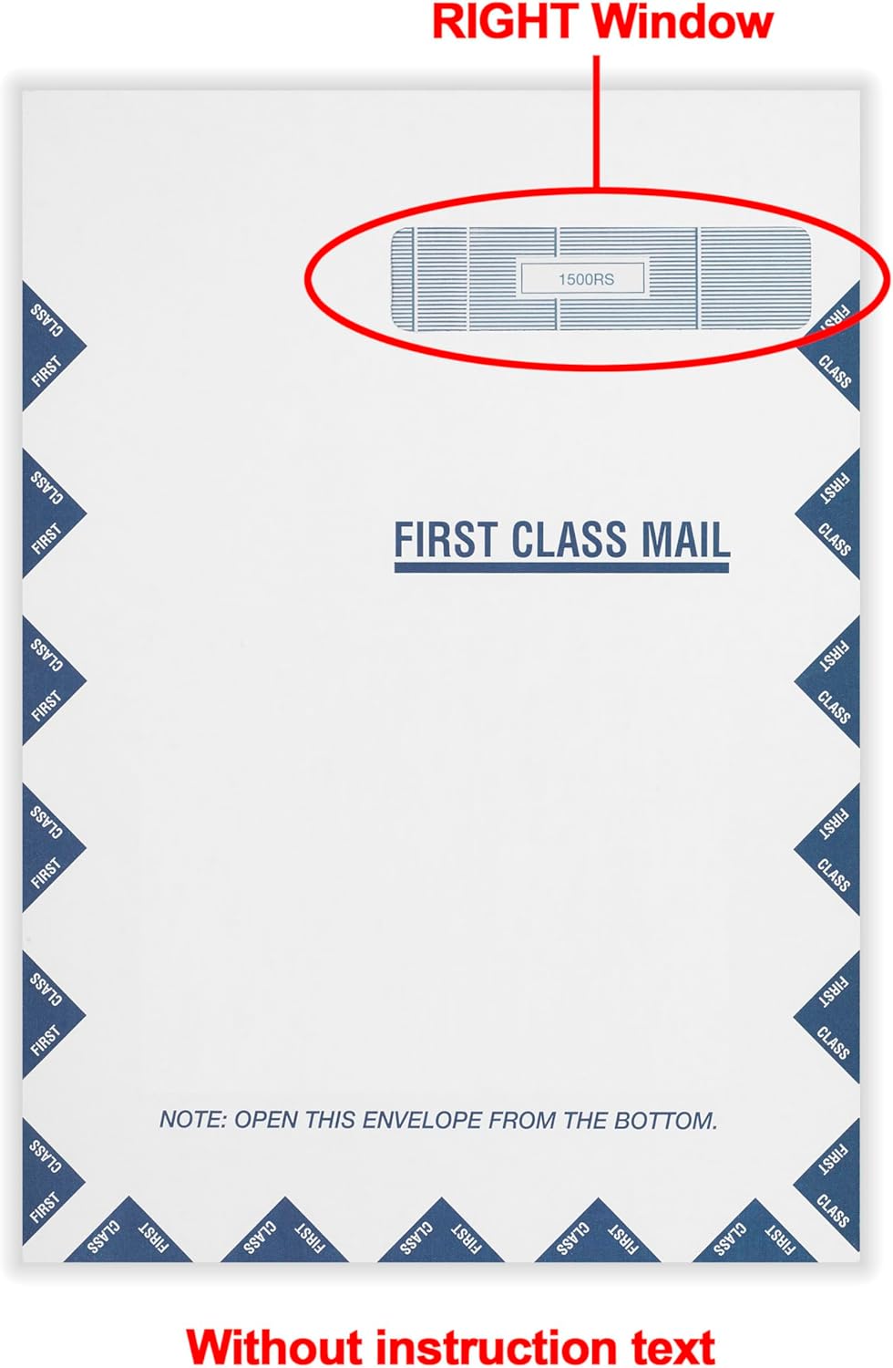 ComplyRight CMS-1500 Jumbo First-Class Right Window Healthcare Billing Envelope, 9" x 12.5”, Pack of 500 – Essential Office Product for Human Resources