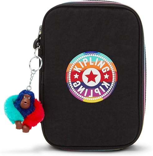 Kipling Estuche impreso para 100 bolígrafos para mujer, organizar accesorios, suministros de arte, maquillaje, organizador de viaje disponible en Yaxa Guatemala