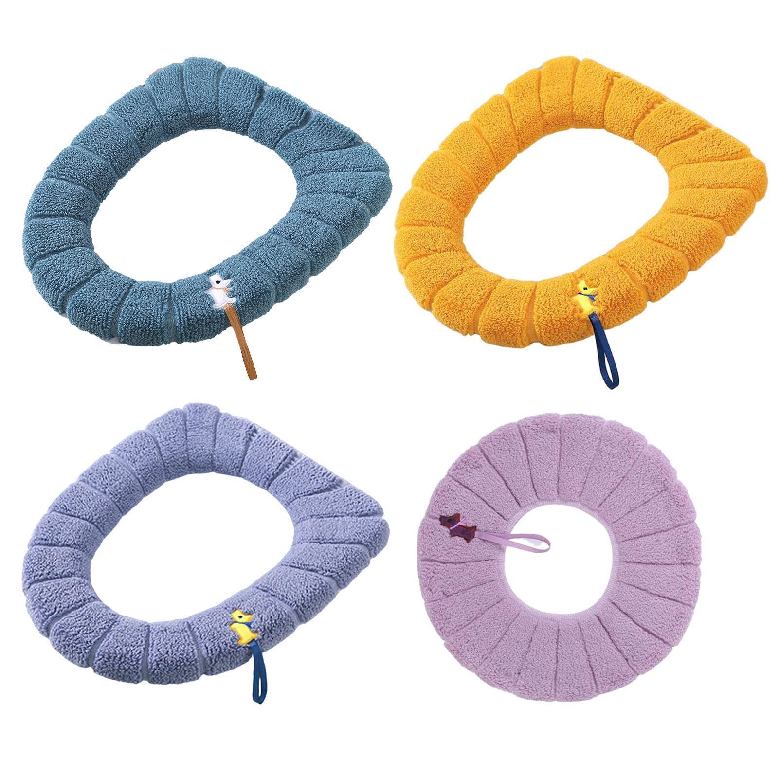 Funda acogedora para el asiento del inodoro de felpa densa