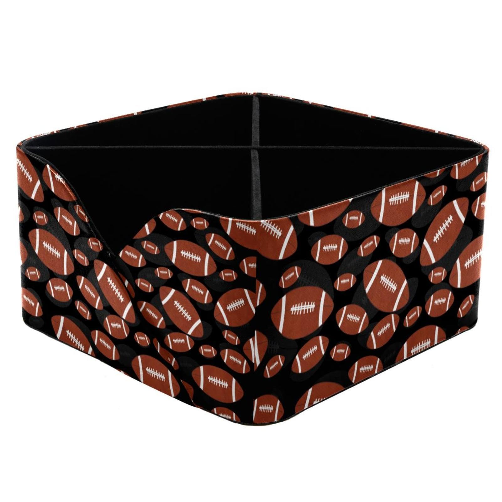 Pot de rangement bureau marron 4 cases pour trier vos crayons et stylos