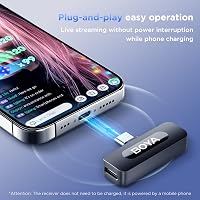BOYA BY-V20 USB-C Vezeték Nélküli Lavalier Mikrofon Android PC-hez, 100m Hatótáv - BY-V20 (USB-C) 6