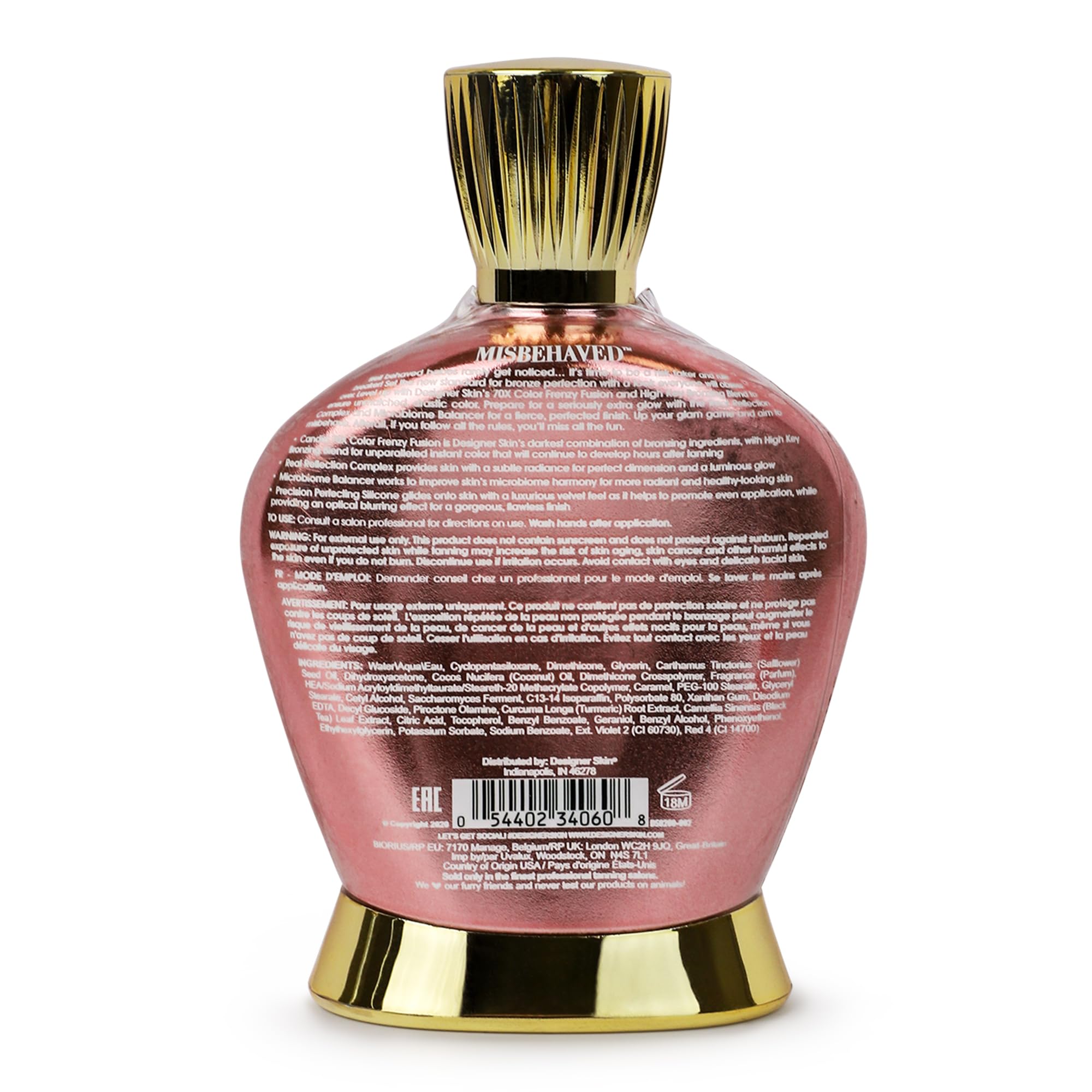 Amazon.com: Designer Skin Misbehaved 70X Bronzer, 13.5 fl oz