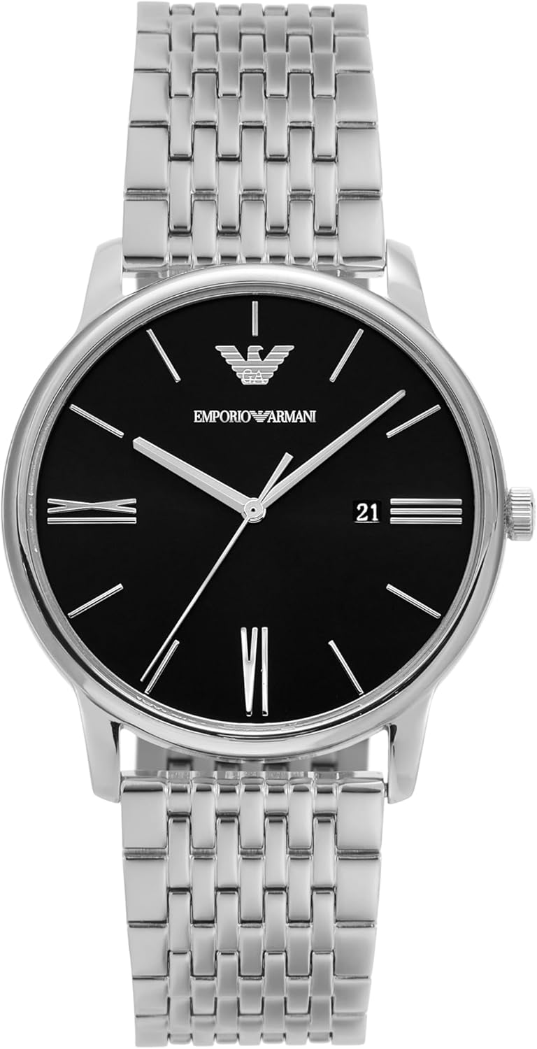 Amazon | [エンポリオアルマーニ] 腕時計 NA AR60082 メンズ シルバー