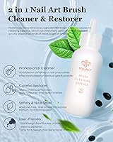 Vista 2 de Modelones Limpiador y restaurador de pinceles de uñas para esmalte de uñas, gel de extensión, gel constructor sólido, polvo de inmersión, acrílico