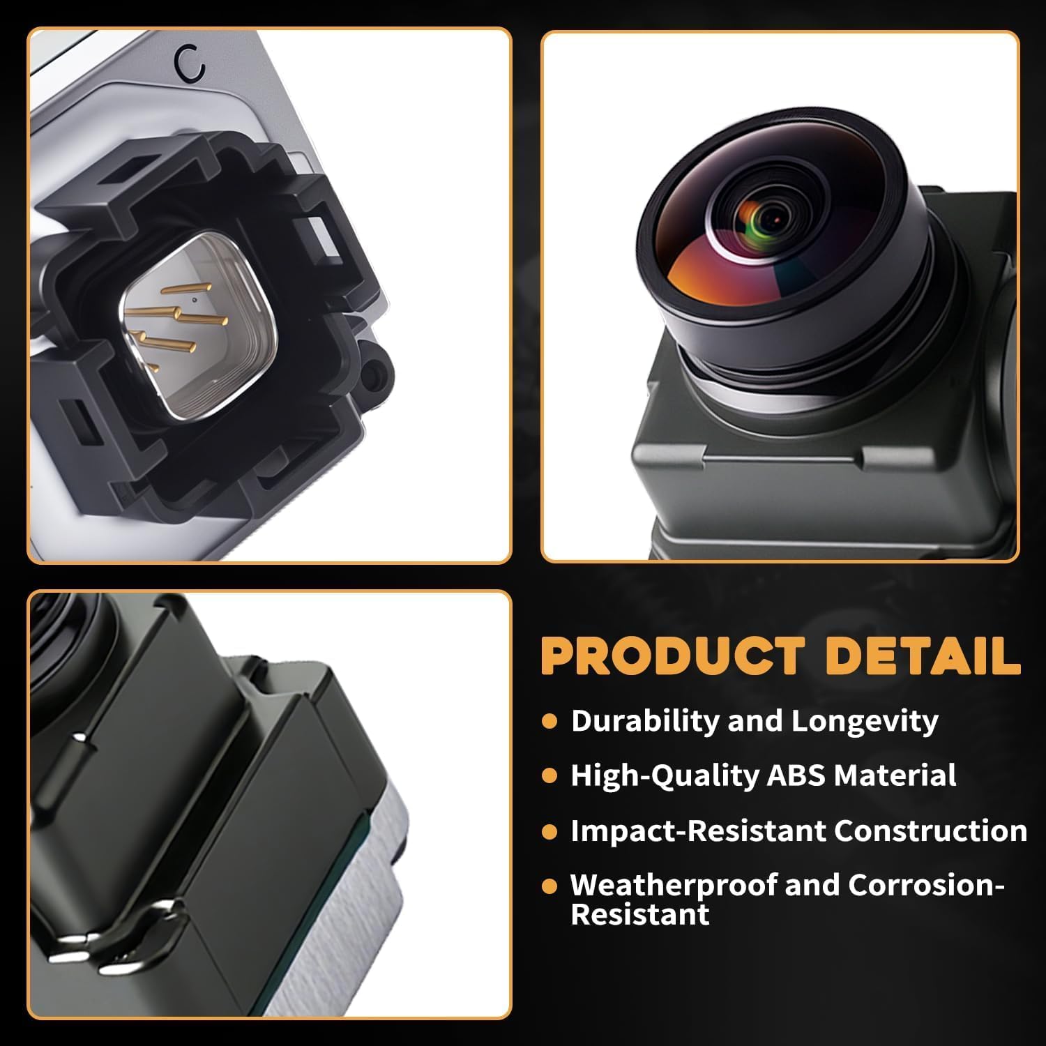 Rear View Backup Camera FW93-19H422-AB Compatible with Land Rover Discovery IV 2012-2015Jaguar E-Pace X540 2017-2022 Jaguar XE X760 2015-2022 by Reverse Park Assist Camera Replace LR060915