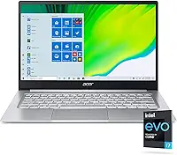 Acer Notebook fino e leve Swift 3, tela FHD de 14", processador Intel EVO Core i7-1165G7, 8GB RAM, SSD NVMe 1TB, Wi-Fi 6, leitor de impressão digital, teclado retroiluminado, Windows 11 Home