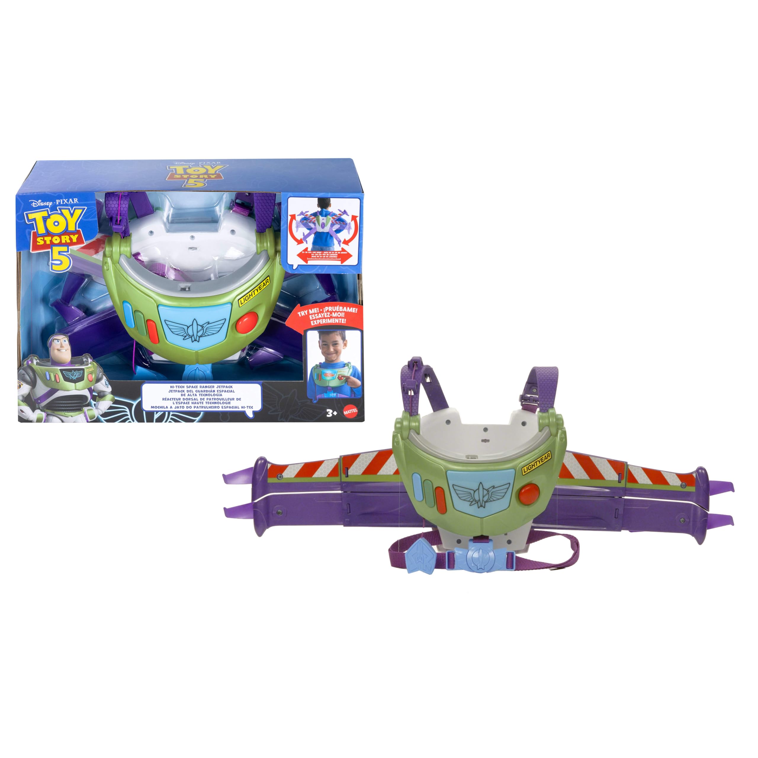 Mattel Disney and Pixar Toy Story 5 Hi-Tech Space Ranger Jetpack