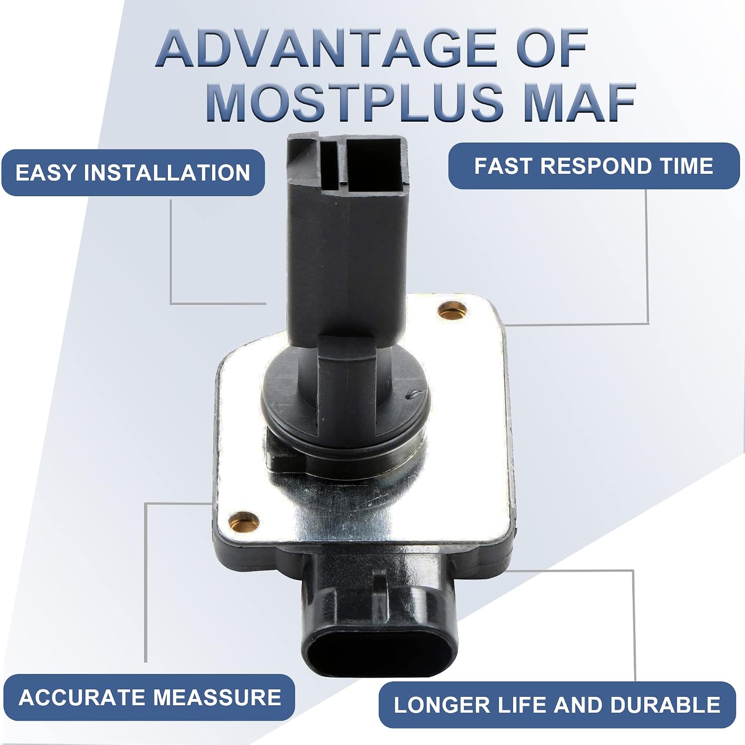 MOSTPLUS MAF Mass Air Flow Meter Sensor AFH50M-05 3 Pins Compatible for Buick Chevrolet Oldsmobile Pontiac 213-3428