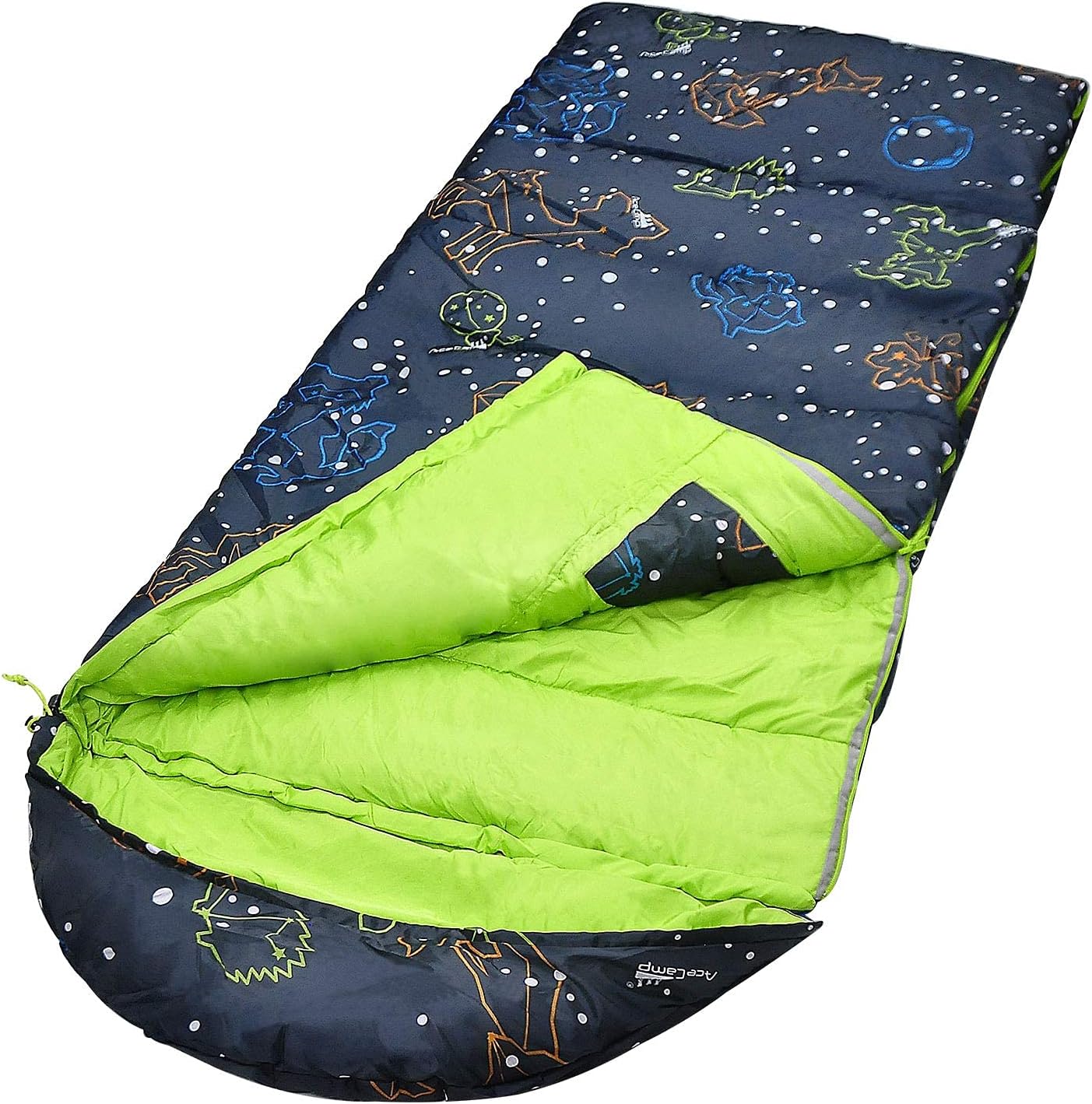 dinosaur sleeping bag camping