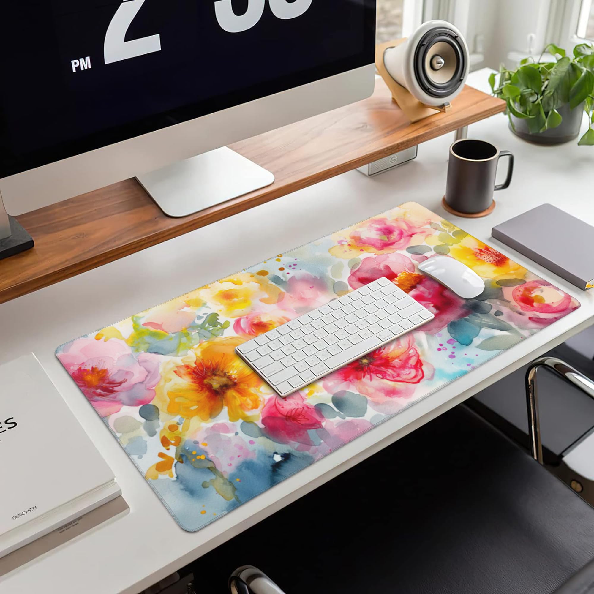 Mouse Pad Viaggio Portatile Tappetino Per Mouse Kawaii Gatto Nero - Superficie Liscia, Base Antiscivolo, 25.4x20.3 Cm, Design Carino Per Scrivania Accessori Scrivania Gatto - Foto 11